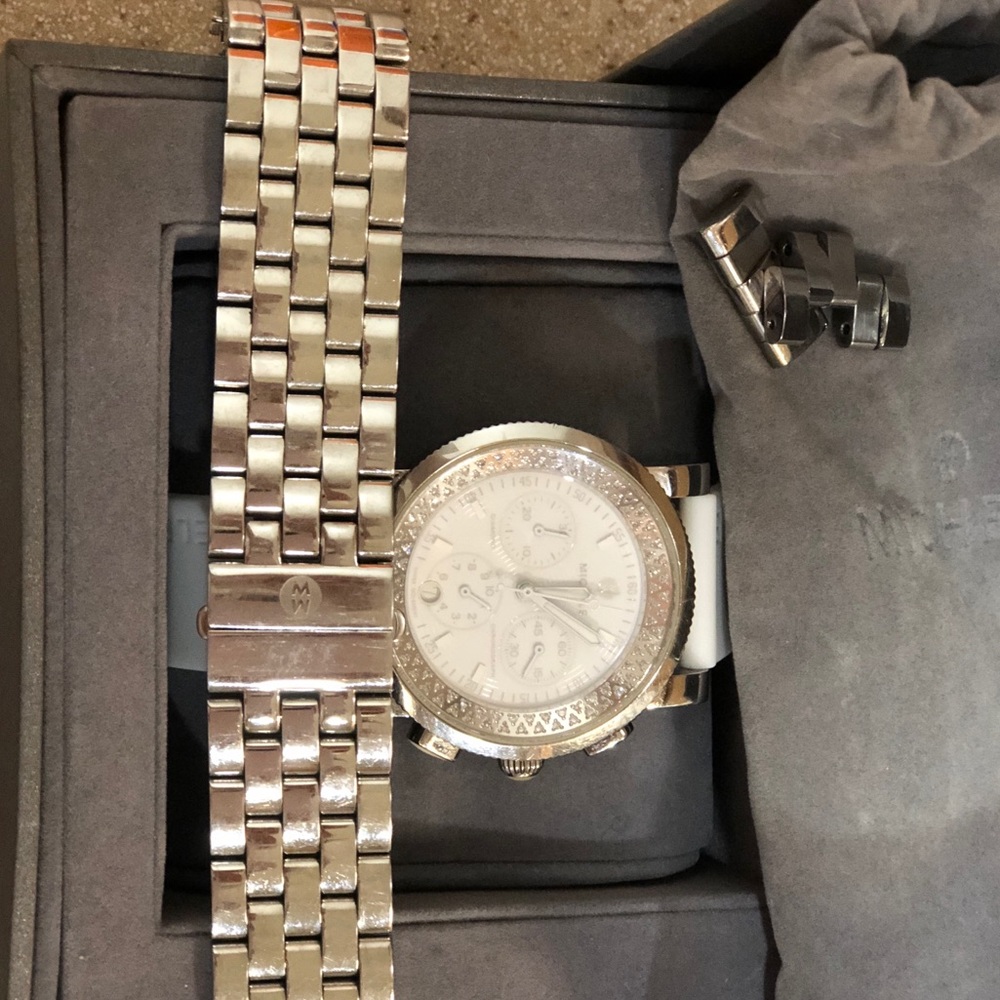 Michele Diamond & Sapphire Chronograph Watch